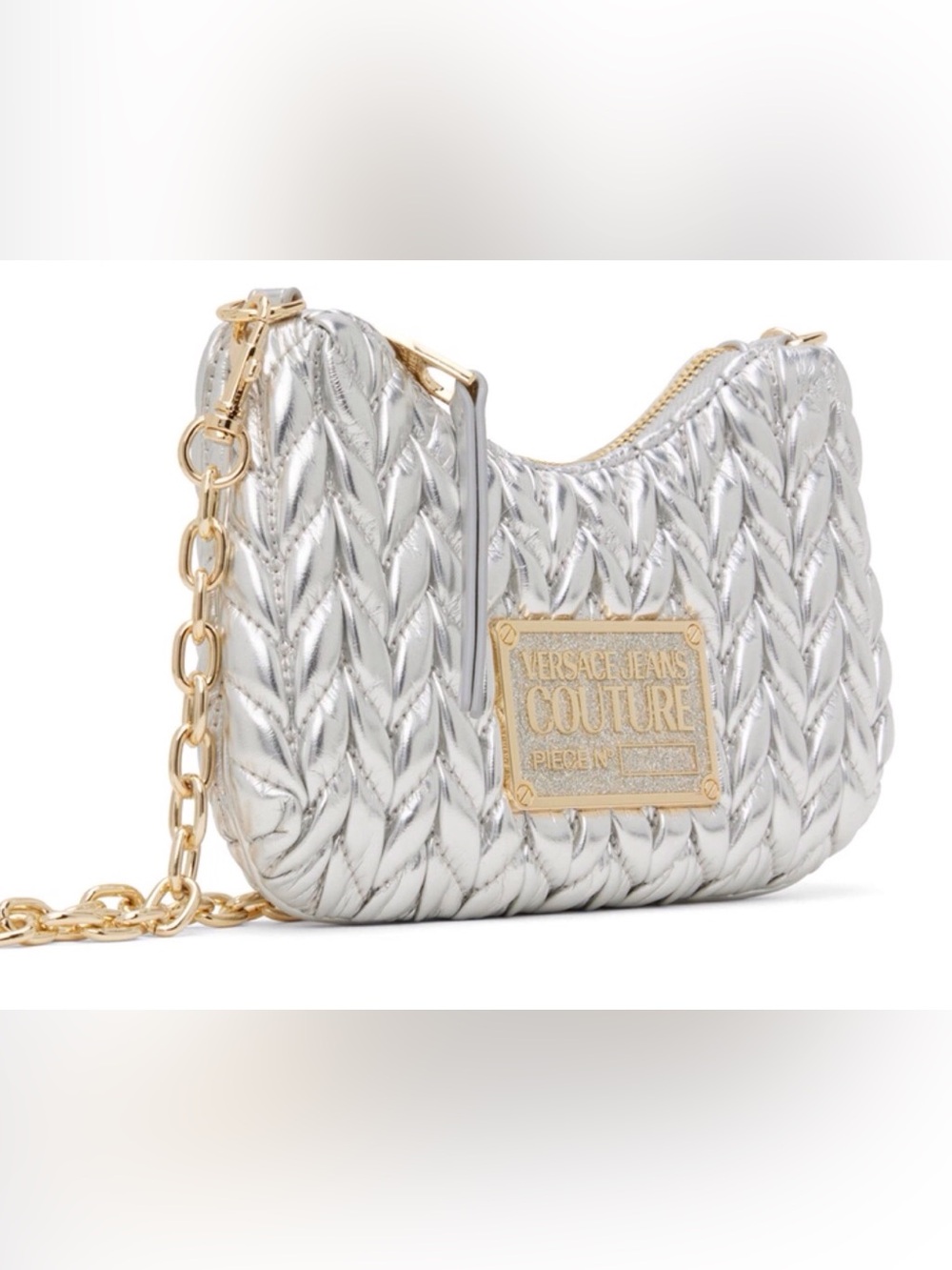 Versace Jeans Couture Silver Scrunchie Bag